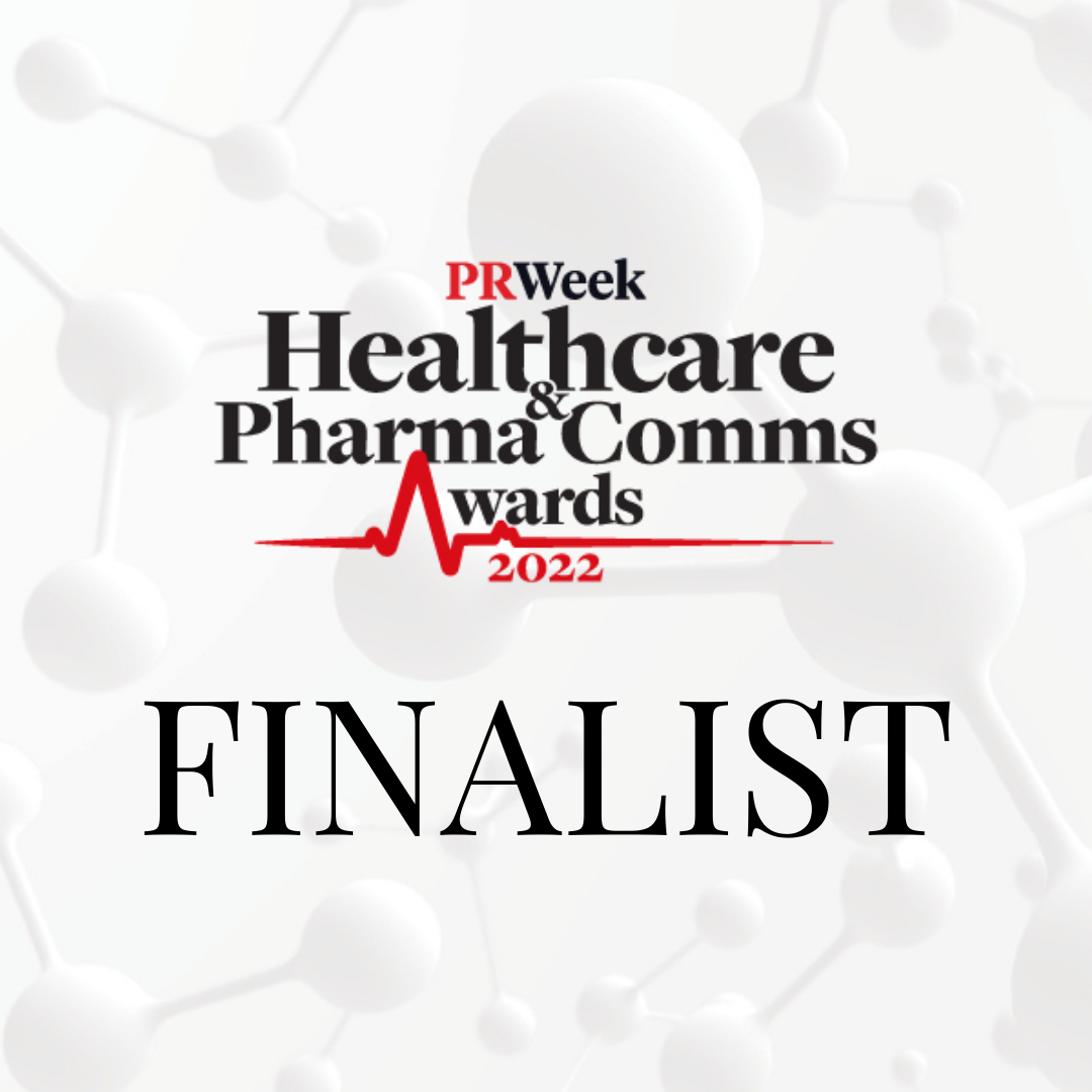 PRWeek Healthcare Awards Finalist graphic
