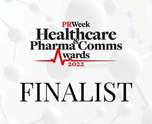 PRWeek Healthcare Awards Finalist graphic